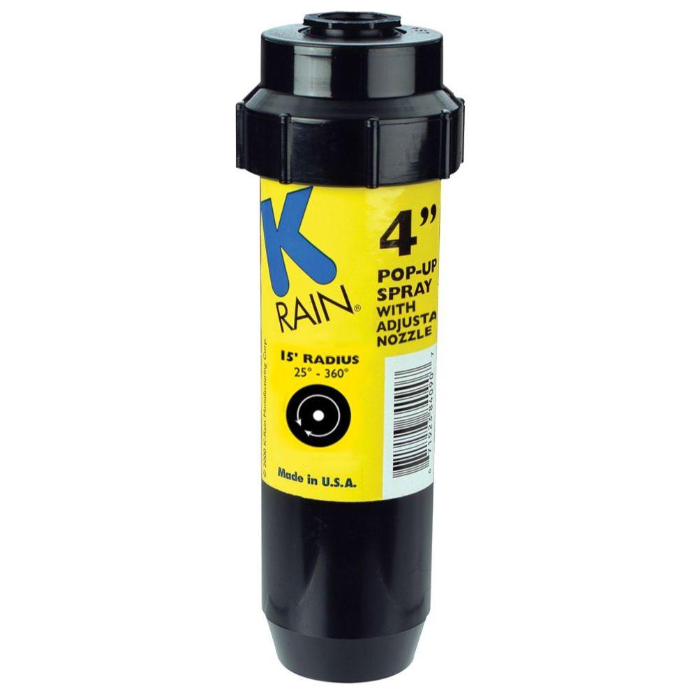 4 inch KSpray Pop-Up Sprinkler with Adjustable Pattern Nozzle