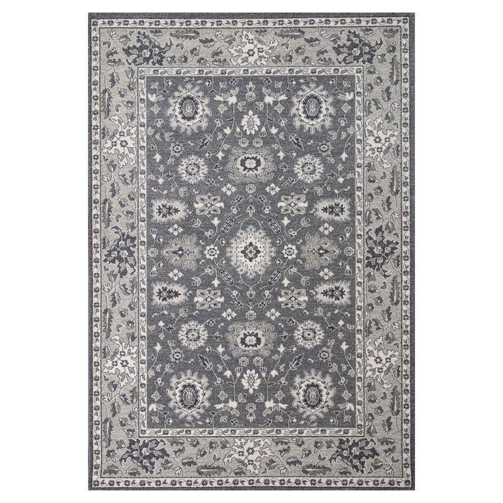 Kas Rugs Tonal Tradition Black/Grey 2 ft. 7 in. x 4 ft. 11 in. Area Rug