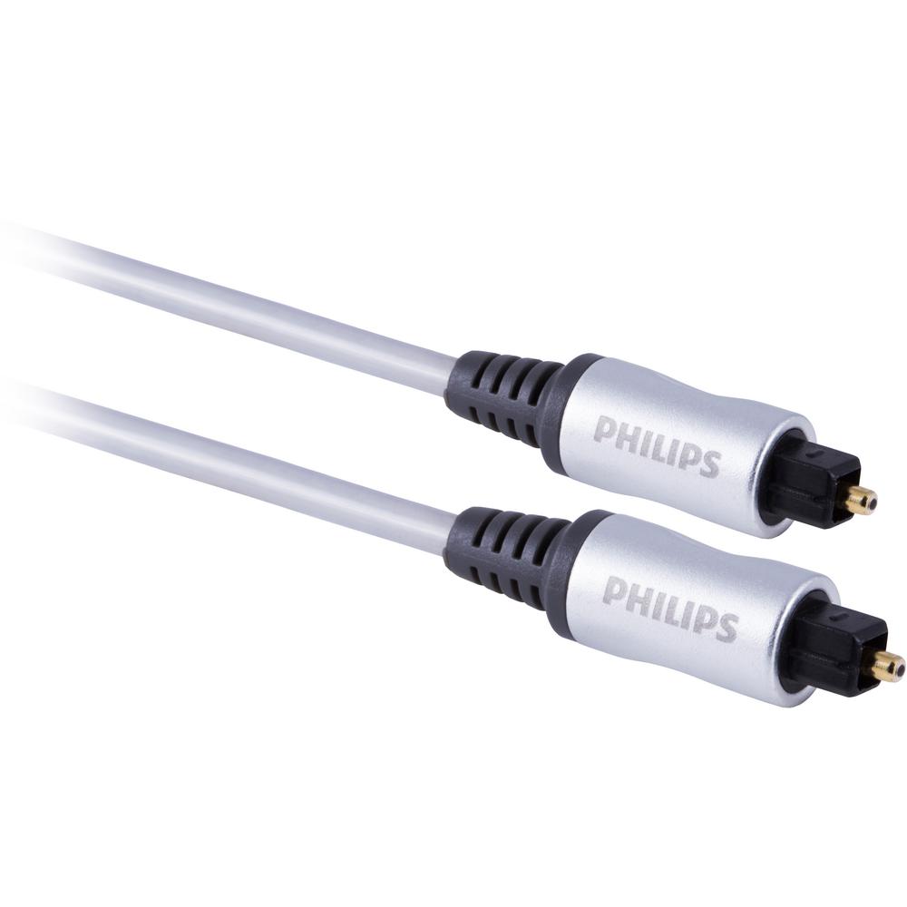 Philips 6 ft. Toslink Fiber Optic Audio Cable with Mini Toslink