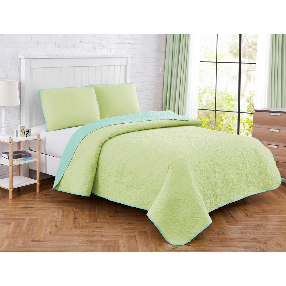 Seaside Resort Solid Medallion 2 Piece Mint Aqua Microfiber Twin Quilt Set 15909 The Home Depot - Mint Green And Yellow Bedding Seaside Resort Solid Medallion 2 Piece Mint Aqua Microfiber Twin Quilt Set 15909 The Home Depot - Mint Green And Yellow Bedding