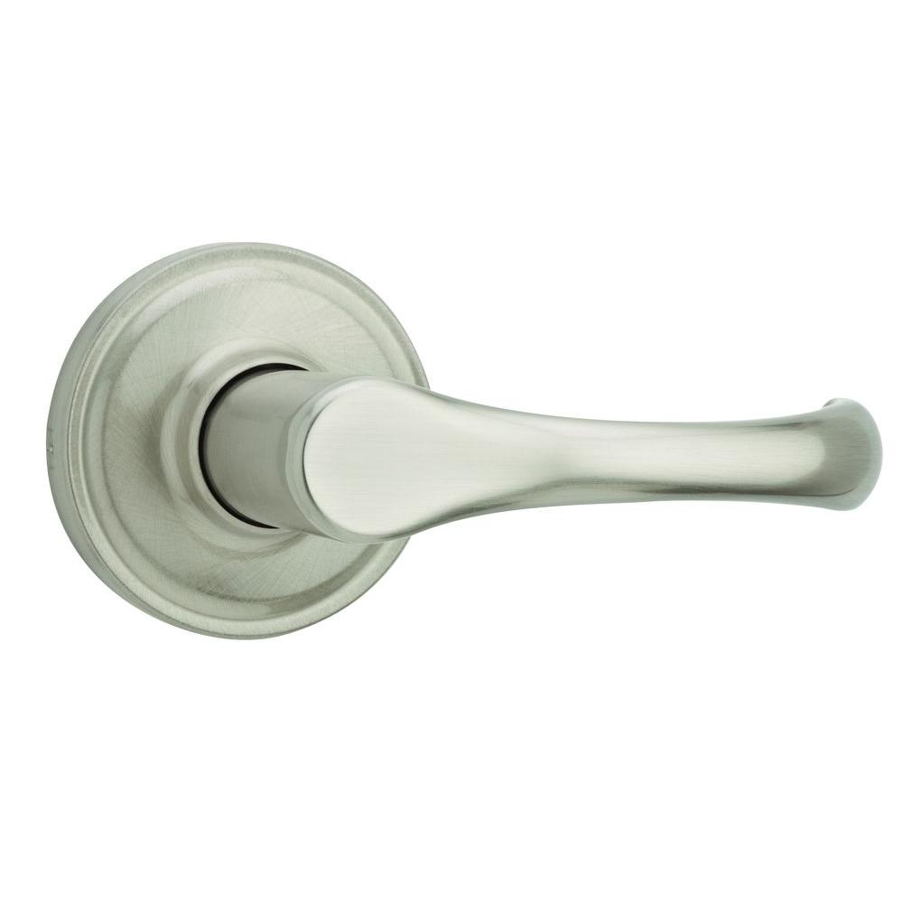 Weiser Aspen Satin Nickel Hall/Closet Door Lever-GLA101 A15 B 6LS1R1 ...