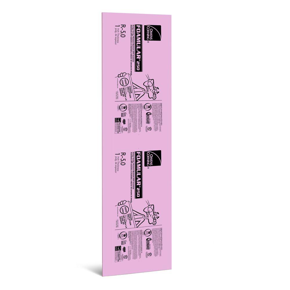 Owens Corning FOAMULAR 250 1 In. X 2 Ft. X 8 Ft. R-5 Tongue And Groove ...