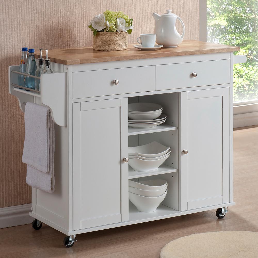 White Baxton Studio Kitchen Carts 28862 5408 Hd 64 1000 