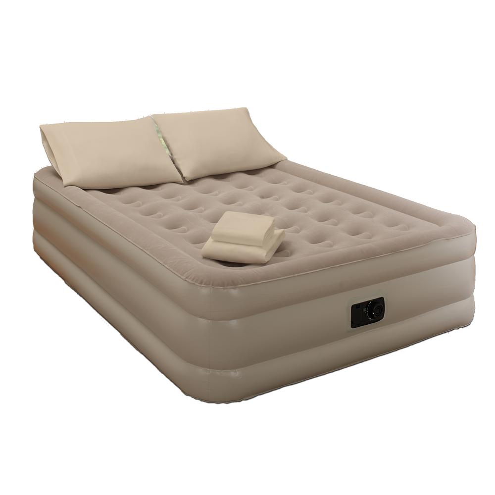 Guestroom Survival Kit Twin 18 In Taupe Bedding And Air Mattress Twin 18 In Taupe Bedding And Air Mattress Set