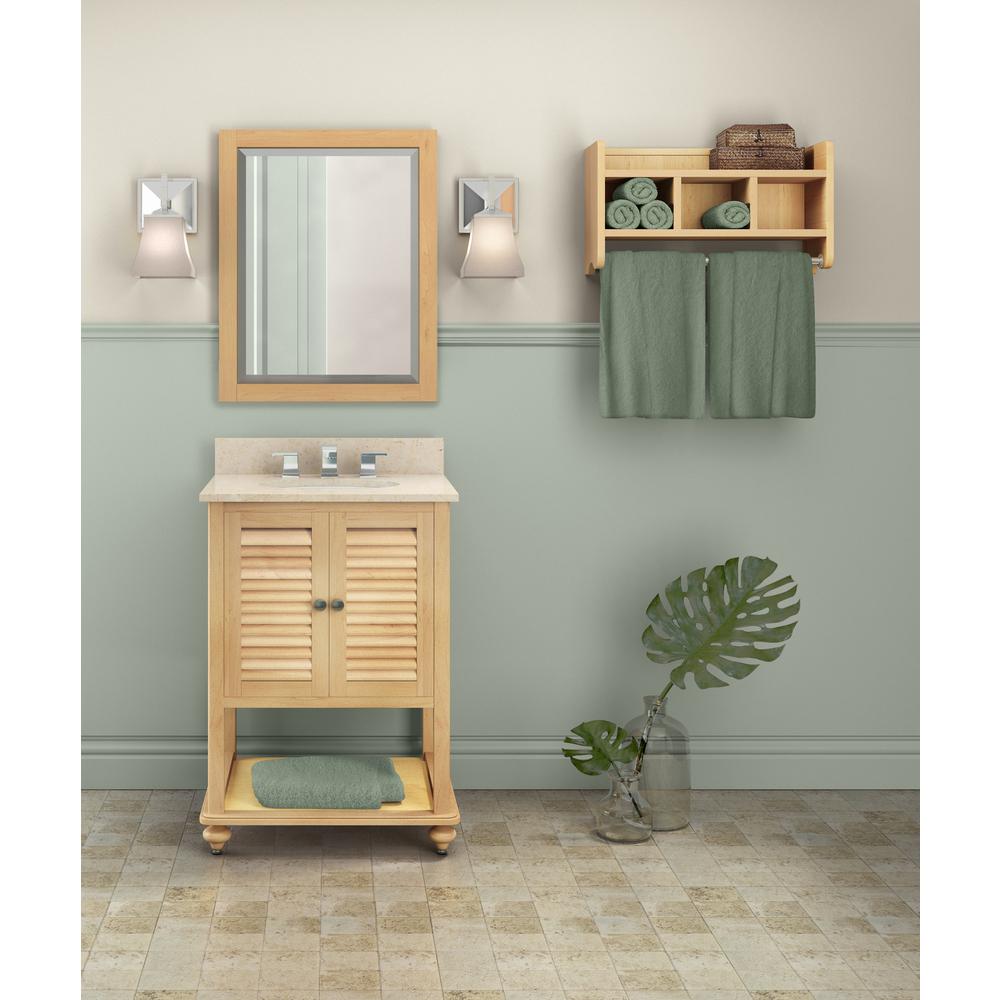 Alaterre Furniture 24 In W X 30 H Beveled Vanity Mirror Alaterre Furniture 24 In W X 30 H Beveled Vanity Mirror Natural