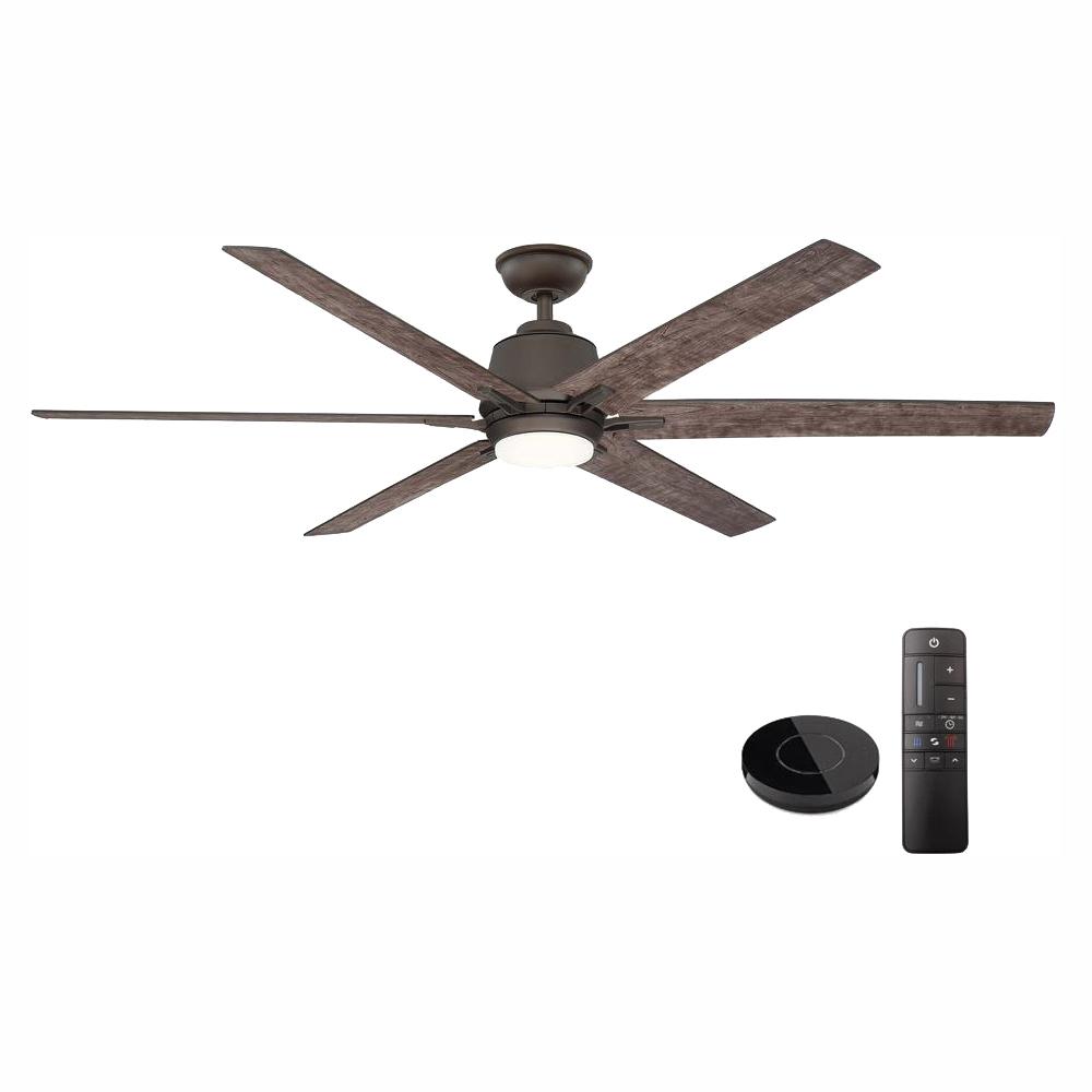 Home Decorators Collection Kensgrove 64 In Led Espresso Bronze Ceiling Fan Works With Google Assistant And Alexa