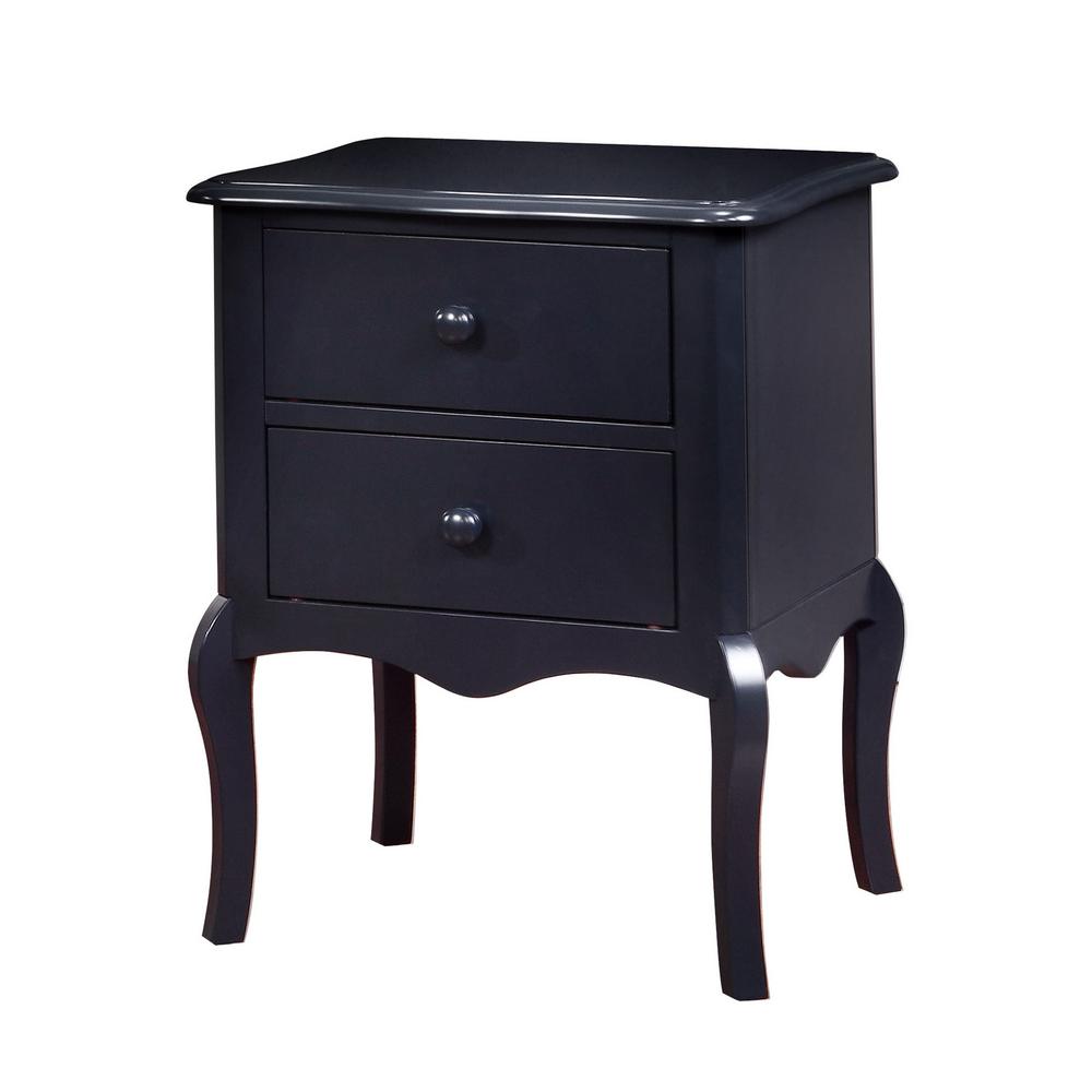 Furniture Of America Camden 2 Drawer Blue Nightstand Idf Ac325bl