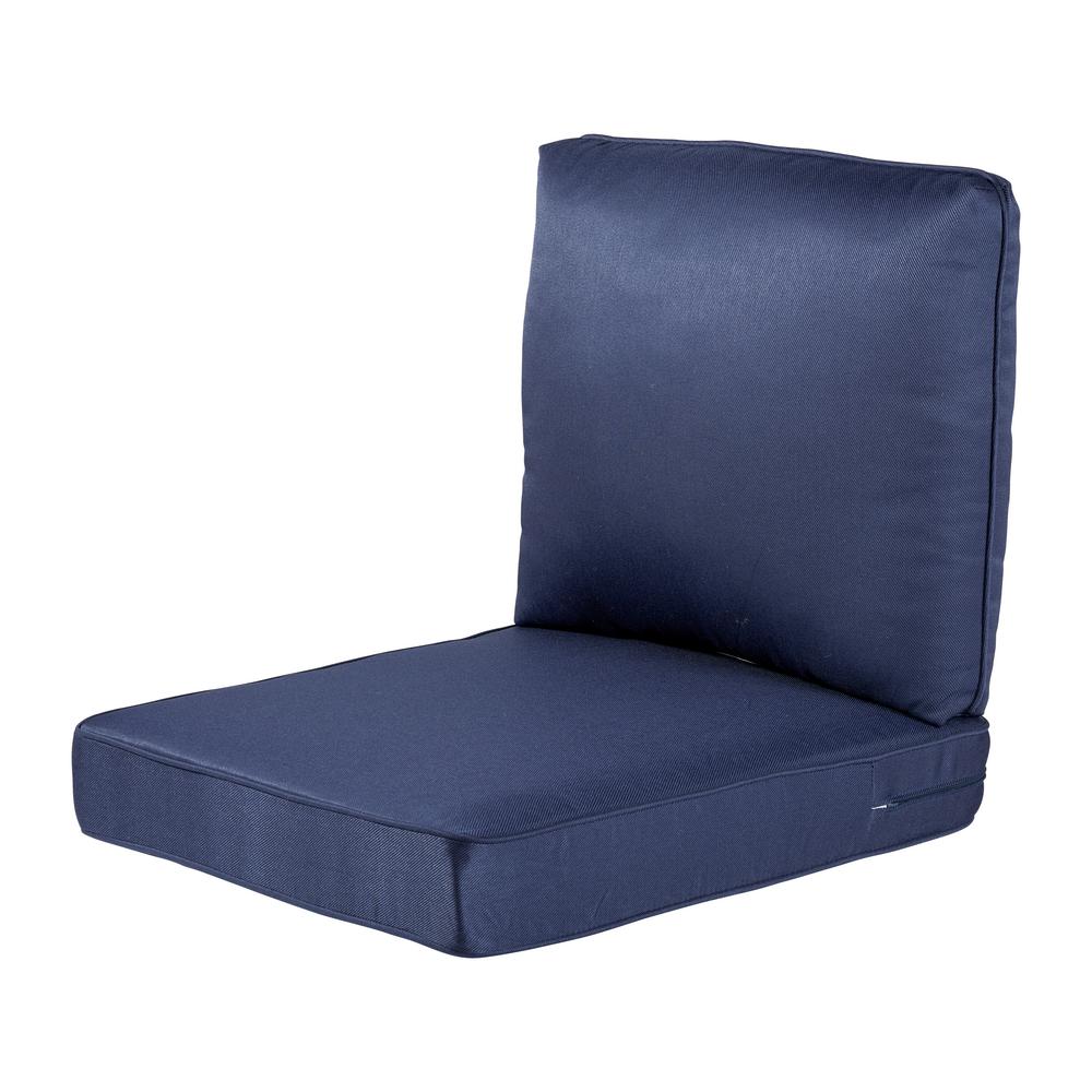 blue outdoor cushion