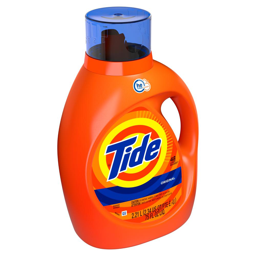 TIDE Original Scent HE Liquid Laundry Detergent 75 oz. (48 Loads) Turbo