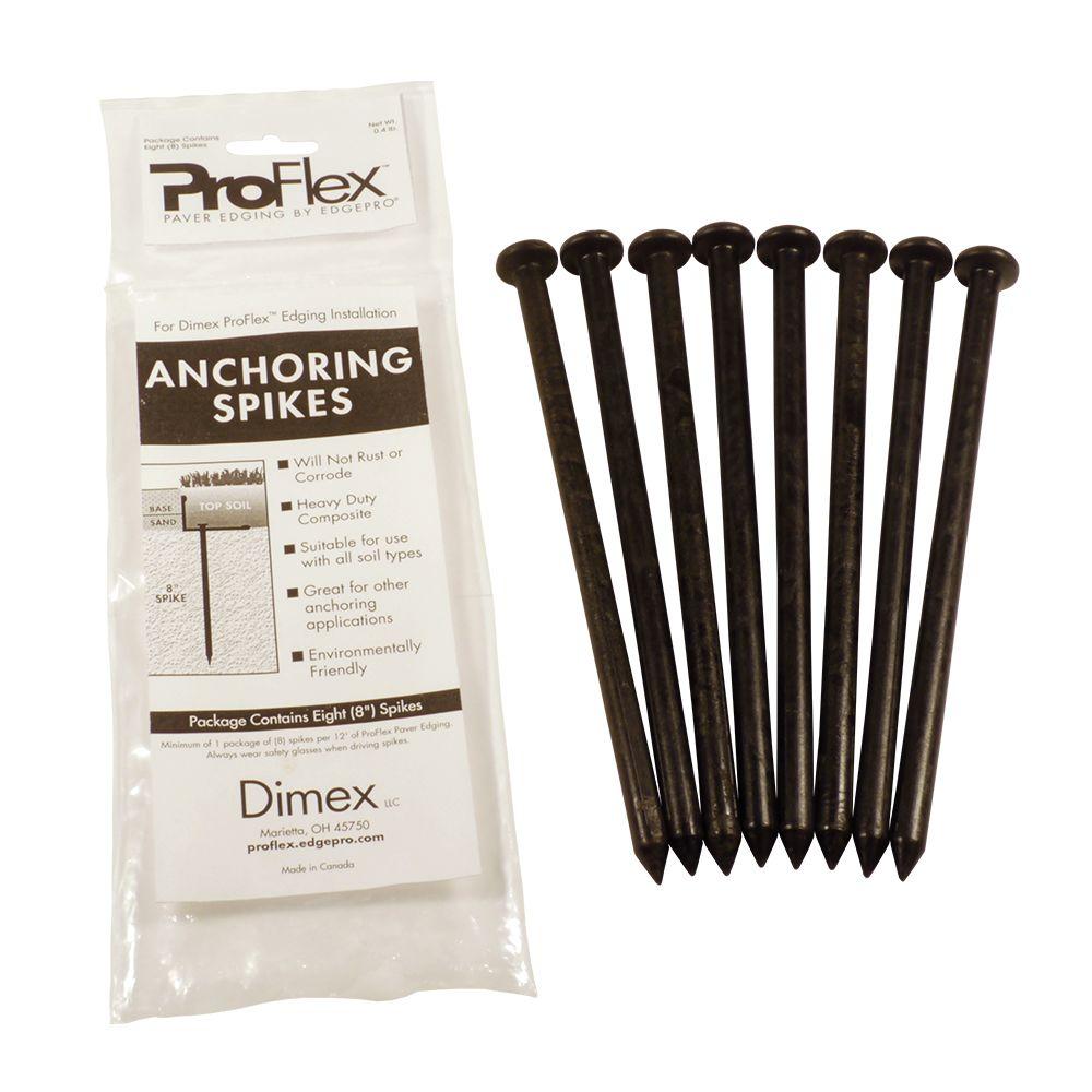 ProFlex Paver Edging Anchoring Spike Pack, (8) 8 in. Spikes