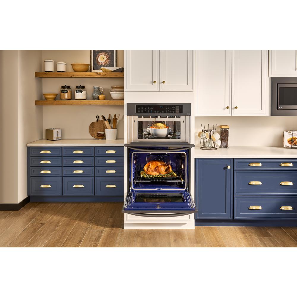 Lg Electronics 30 In Electric Convection And Easyclean Wall Oven With Built Microwave Black Stainless Steel Lwc3063bd The Home Depot Lg Electronics 30 In Electric