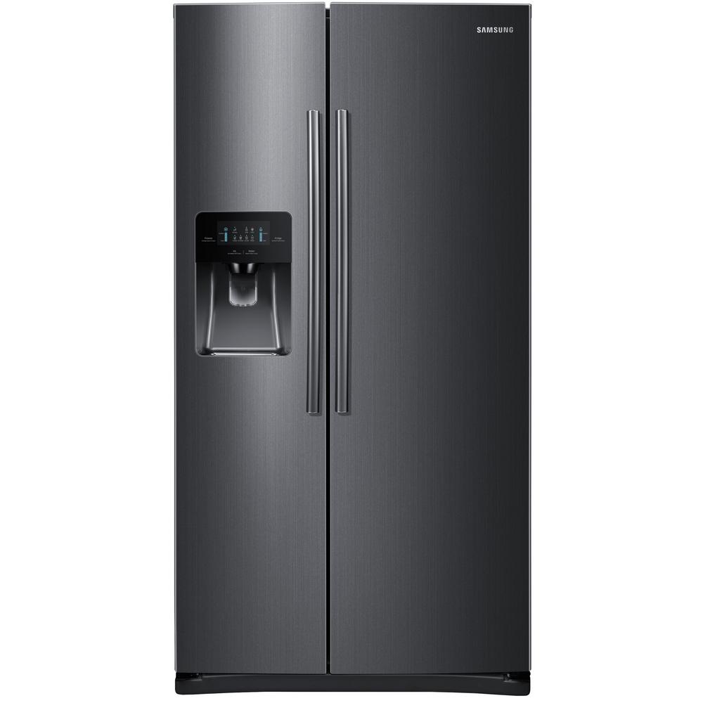 Samsung 24.5 cu. ft. Side by Side Refrigerator in Black ...