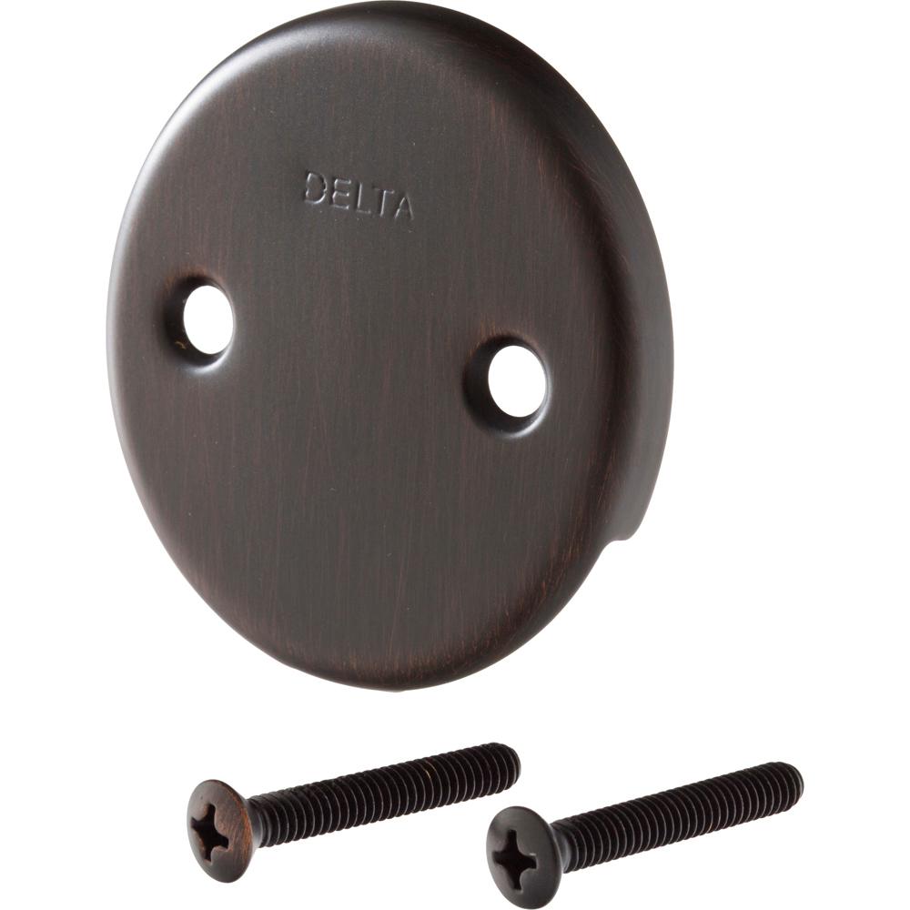 Delta Classic Collection Overflow Plate and Screws in Bronze