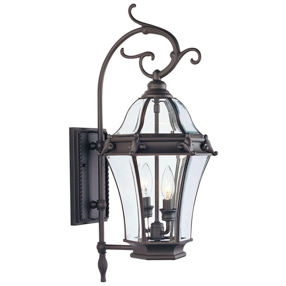 Livex Lighting Providence WallMount 2Light Bronze Outdoor