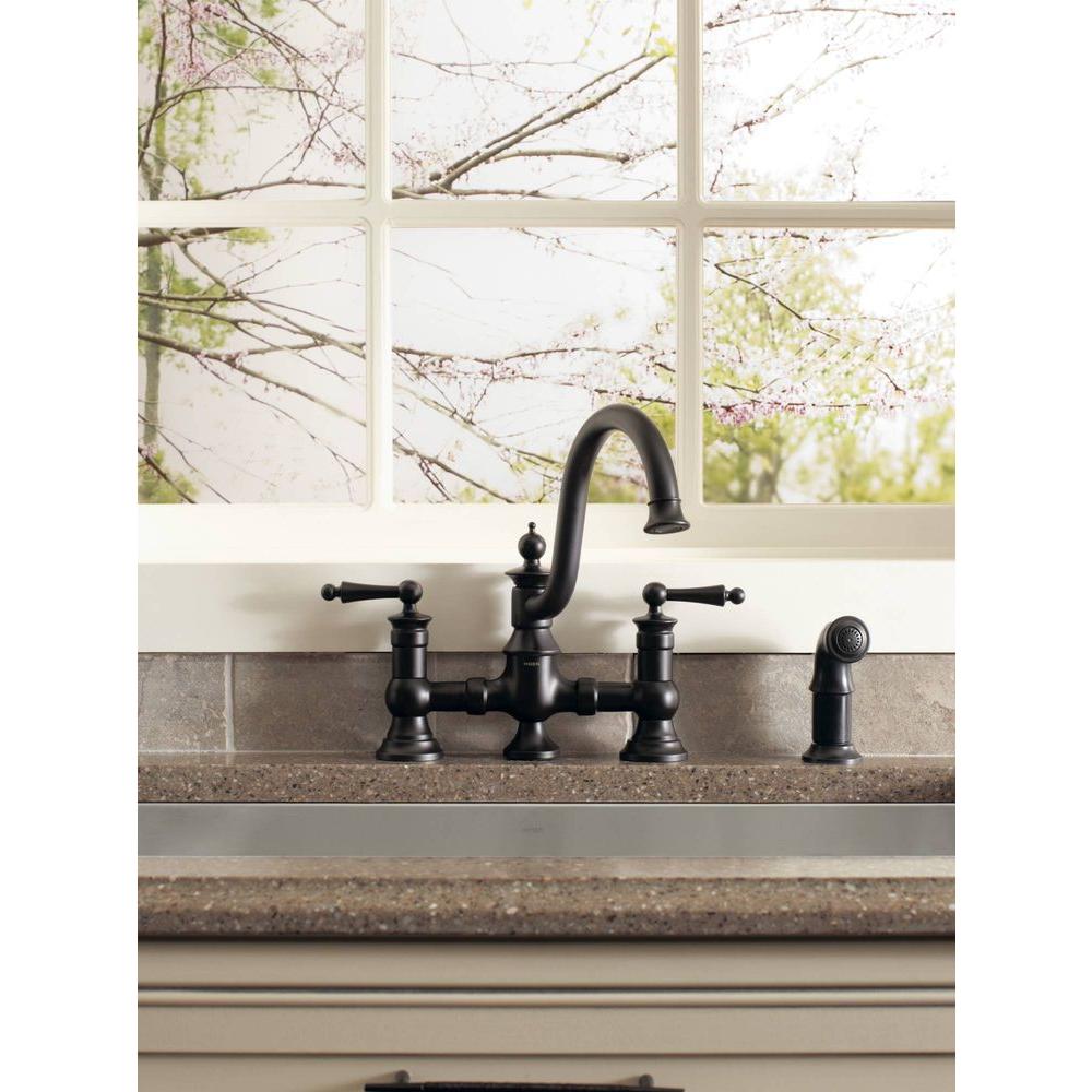 MOEN - Bridge Kitchen Faucets - Kitchen Faucets - The Home Depot