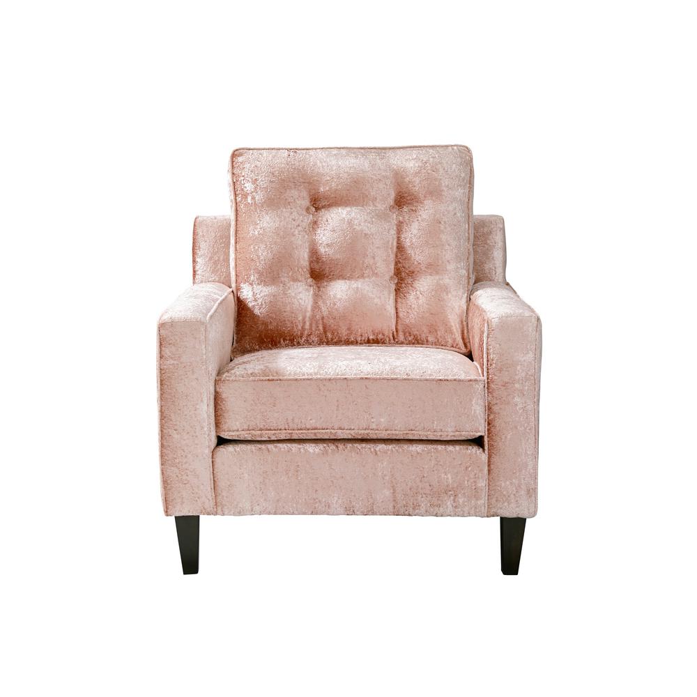 Brentwood Blush Pink Polyester Velvet Accent Chair