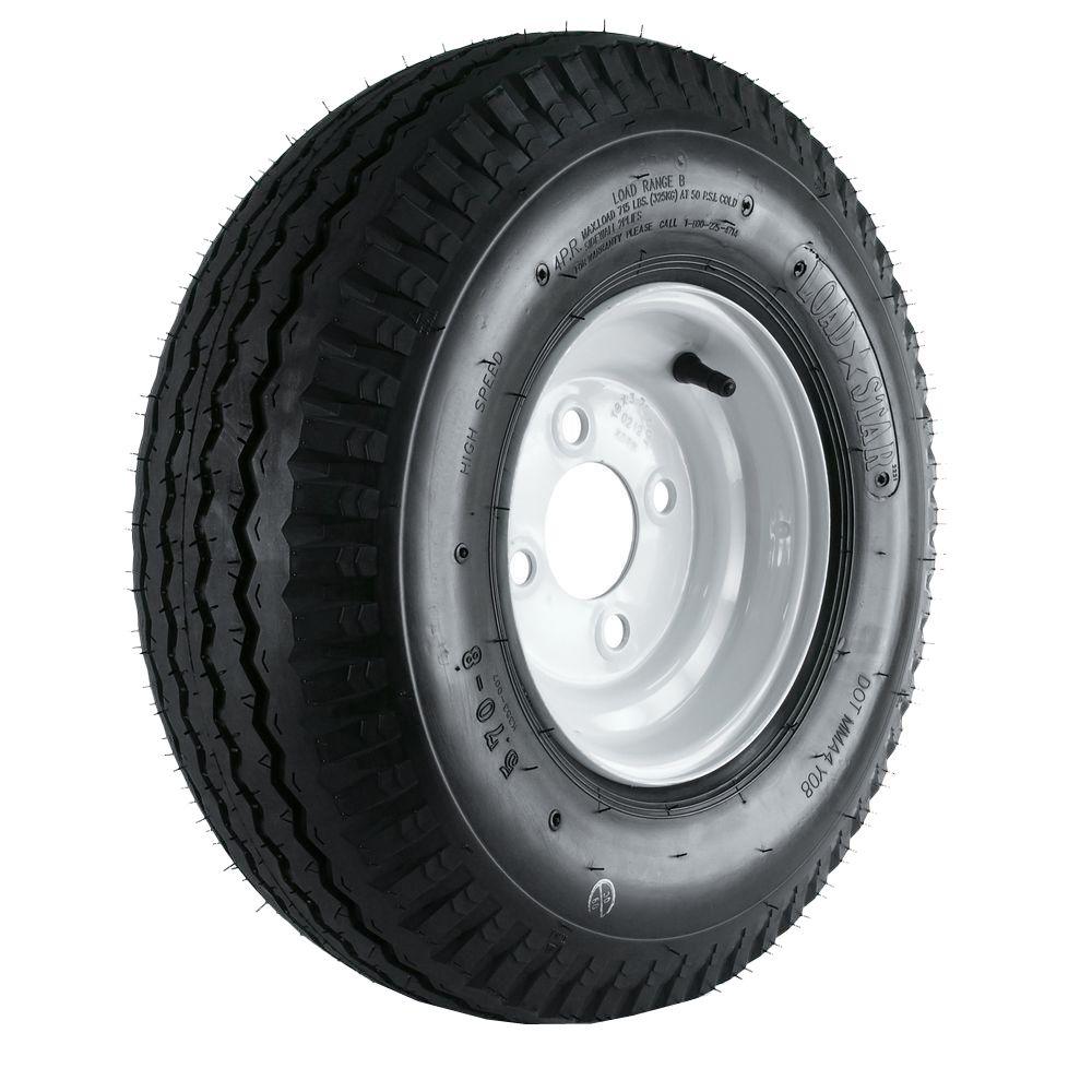 Martin Wheel 5708 Load Range B 4Hole Trailer Tire and Wheel AssemblyDM508B4I The Home Depot