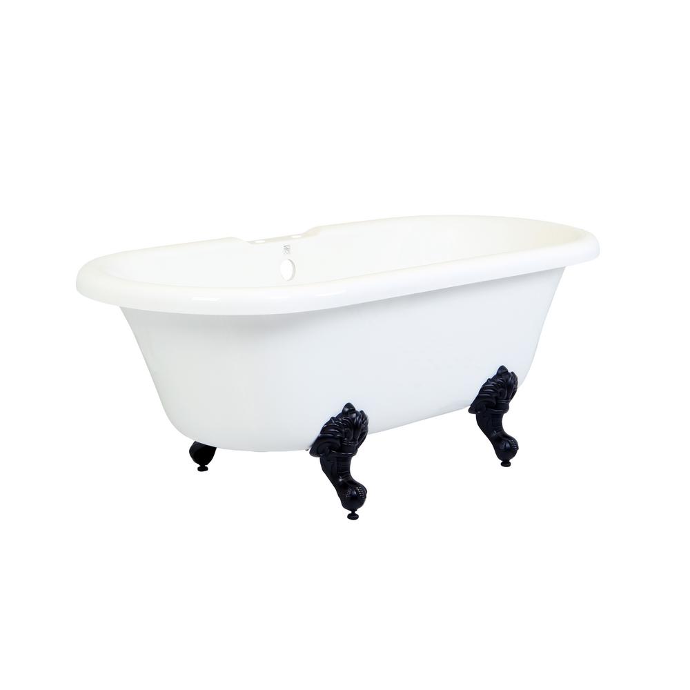 bronze clawfoot tub