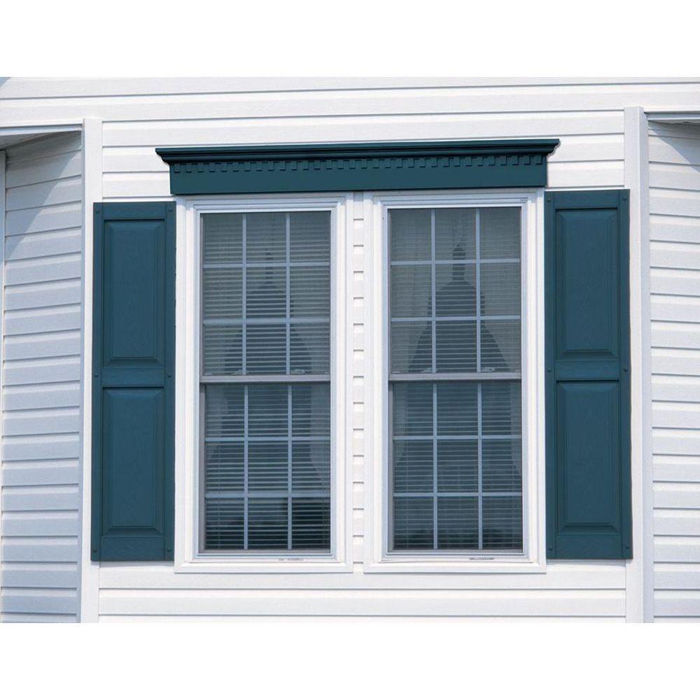 Builders Edge 15 In X 47 Raised Panel Vinyl Exterior Shutters Raised Panel Vinyl Exterior Shutters