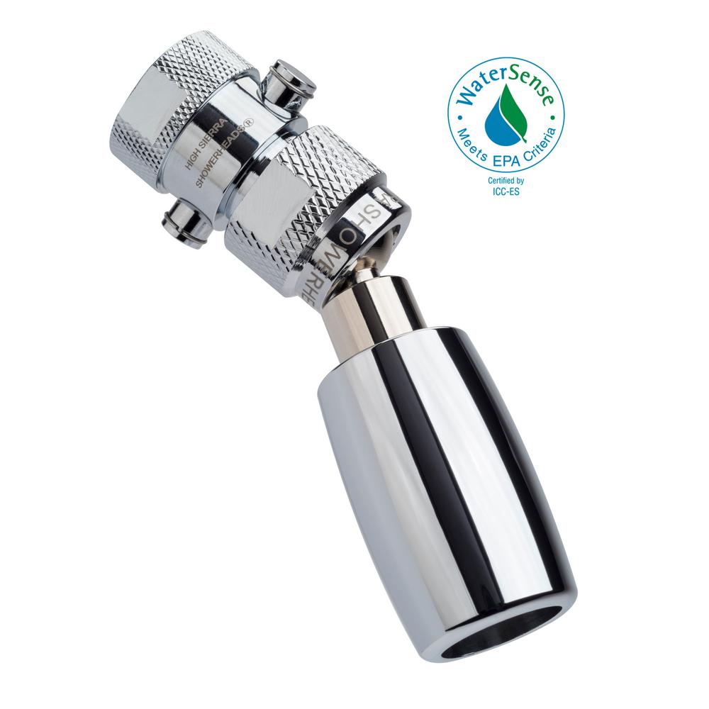 High Sierra Showerheads Classic Plus 1 Spray In 5 Gpm Low Flow High Sierra Showerheads Classic Plus 1 Spray In 5 Gpm Low Flow Fixed Shower Head With All Metal Construction And Trickle Valve Chrome