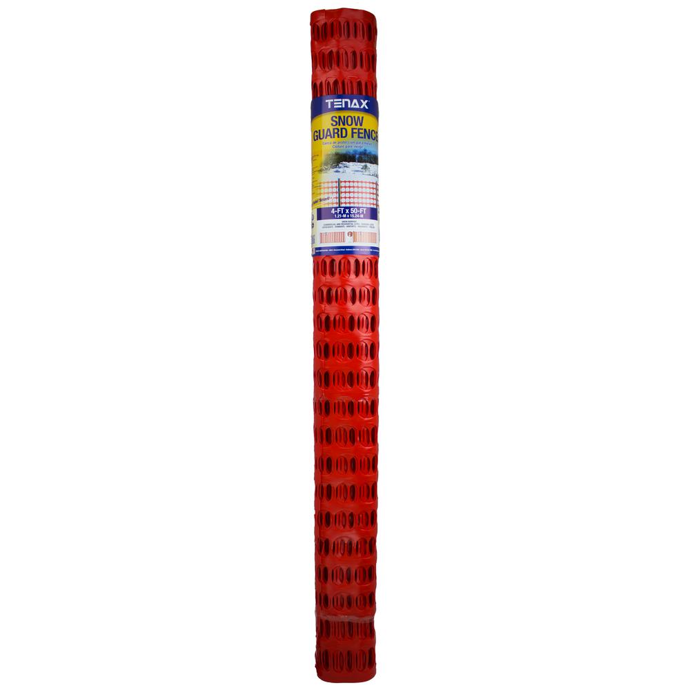 Tenax 4 ft. x 50 ft. Snow Guard Fence and Warning Barrier190042 The