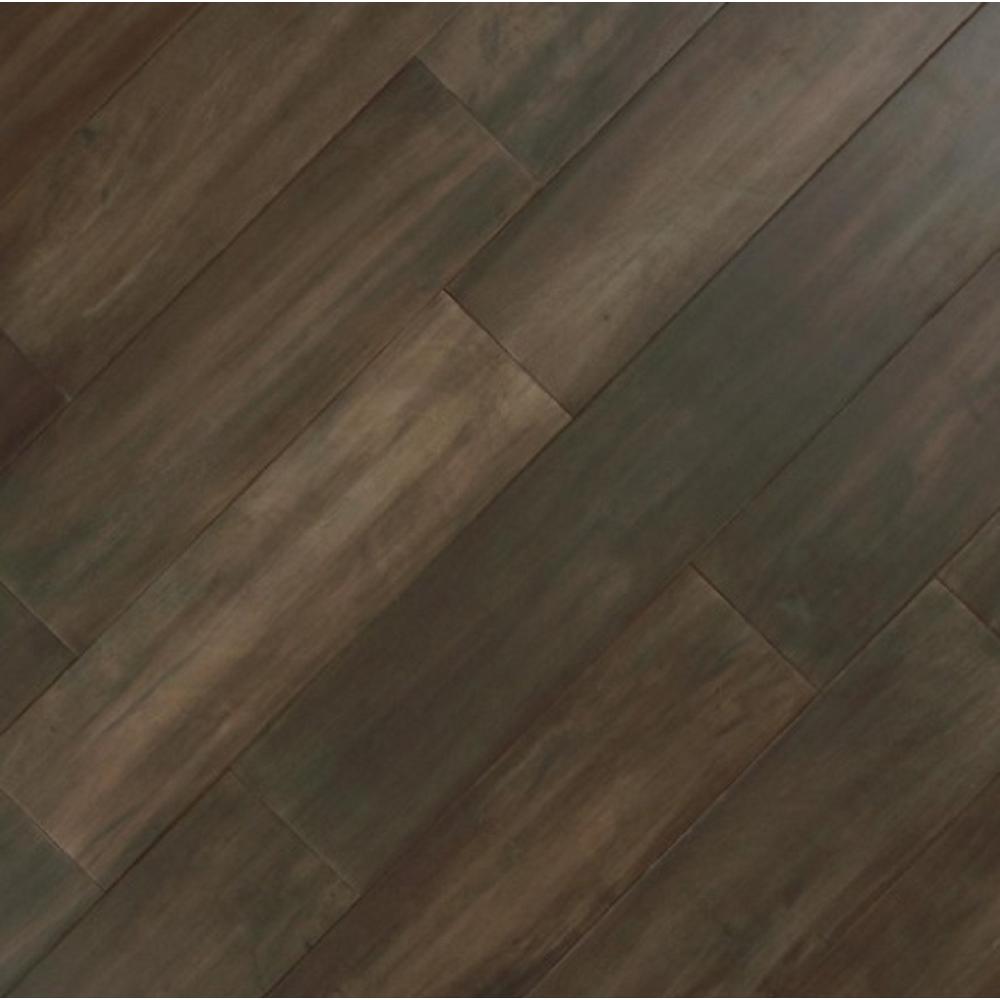 Home Legend Take Home Sample Hand Scraped Smoked Gray Acacia Click Lock Exotic Engineered Hardwood Flooring 5 In X 7 In