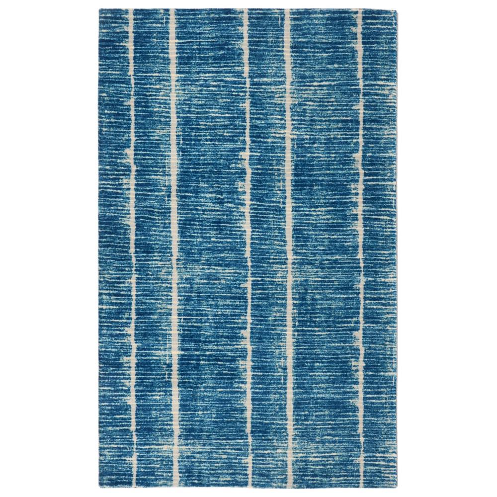 Rugsmith Tango Contemporary Modern Blue 5 Ft X 7 Area Rug