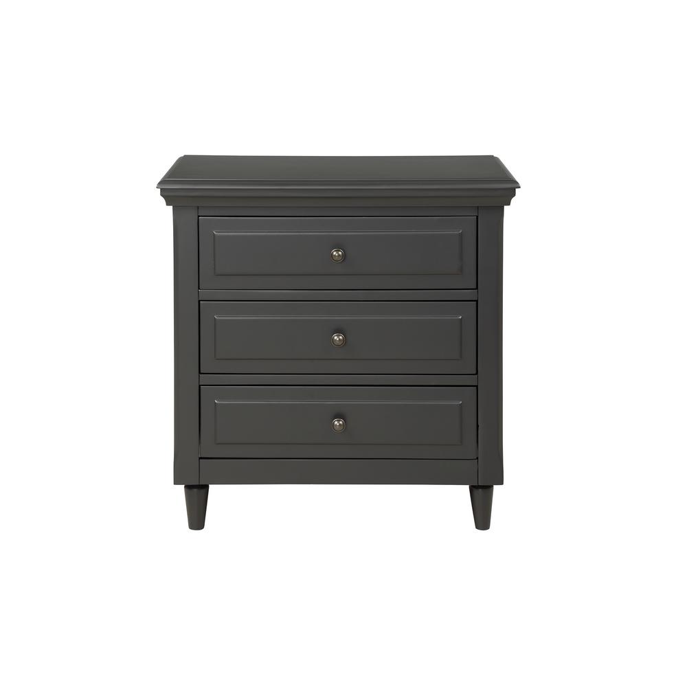 Prepac Kallisto 3 Drawer Black Nightstand Bdnh 0339 1 The Home Depot