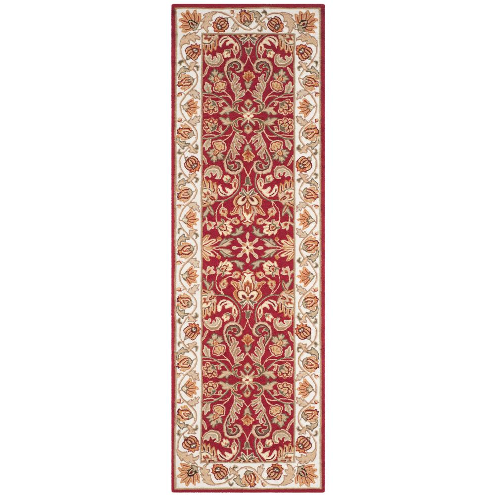 Safavieh Easy Care Red/Ivory 3 ft. x 10 ft. Runner RugEZC101C210