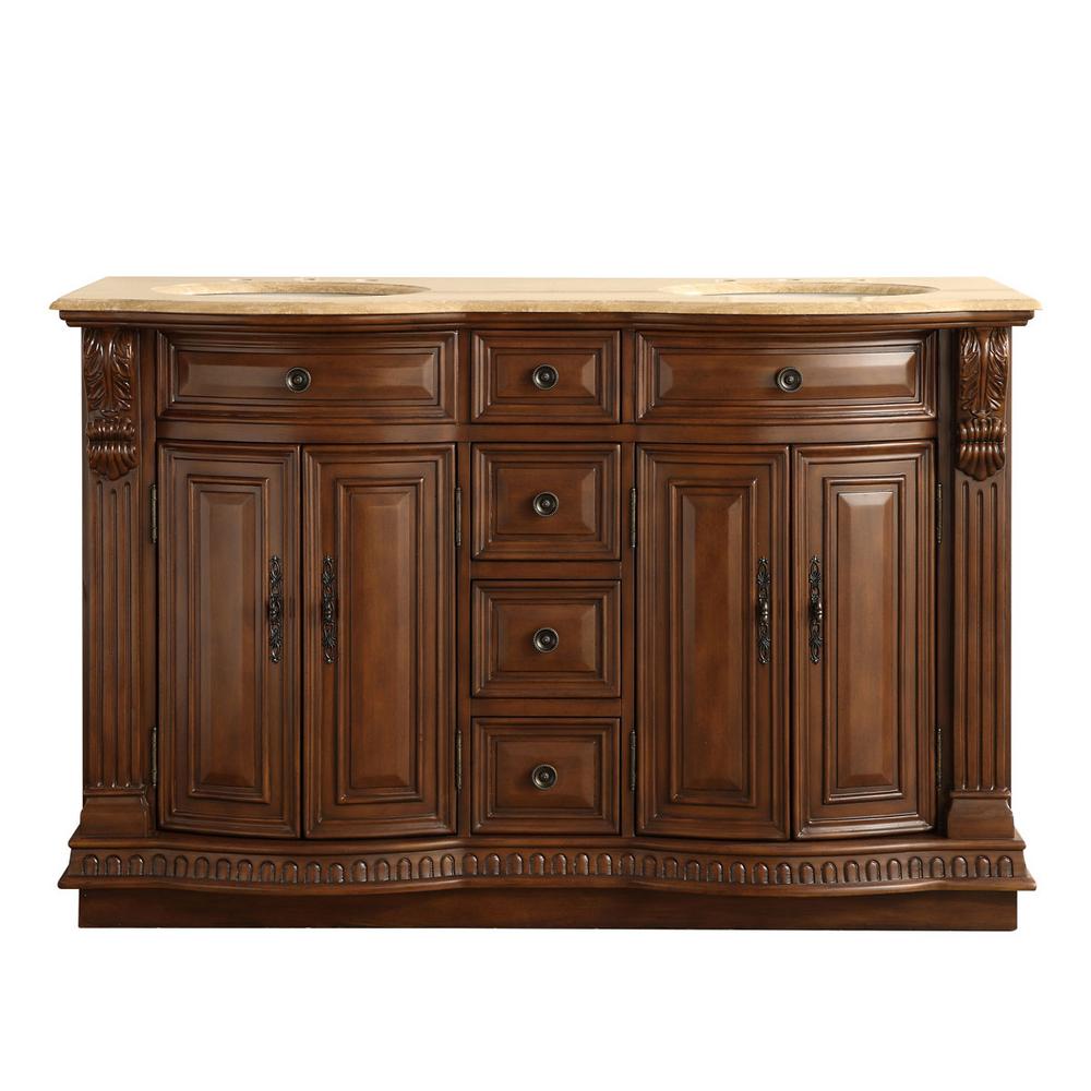 Silkroad Exclusive 55 In W X 22 D Vanity Brazilian Rosewood Silkroad Exclusive 55 In W X 22 D Vanity Brazilian Rosewood With