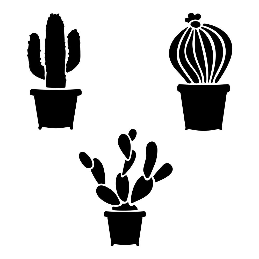 Designer Stencils Cactus Stencil 10 Mil Plastic FS071 The Home Depot Designer Stencils Cactus Stencil 10 Mil Plastic FS071 The Home Depot
