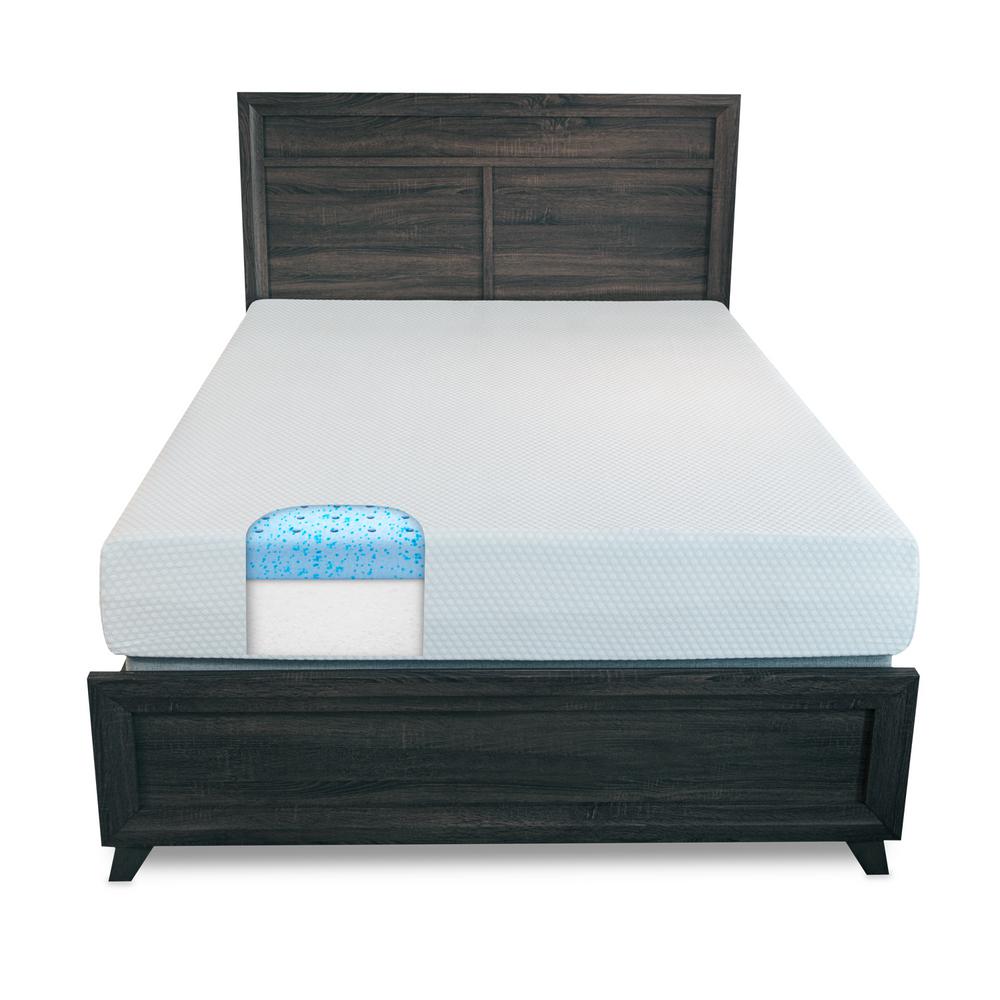 BioPEDIC 10 in. Smooth Top Queen Memory Foam Mattress ...