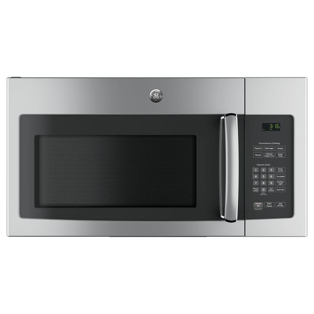 GE 1.6 cu. ft. Over the Range Microwave in Stainless Steel-JNM3163RJSS