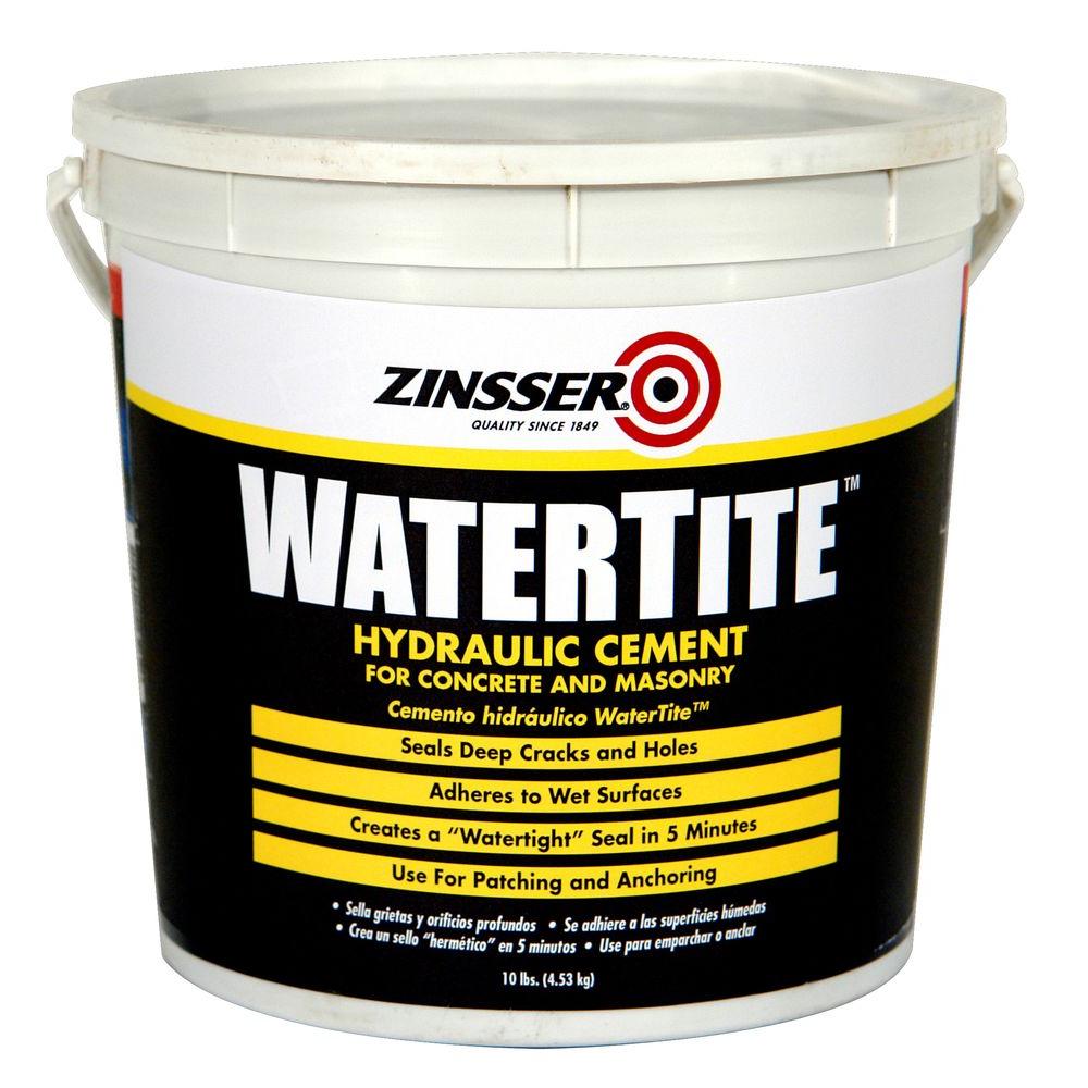 Zinsser 10 lbs. Watertite Waterproofing Hydraulic Cement (4-Pack)-5071 ...