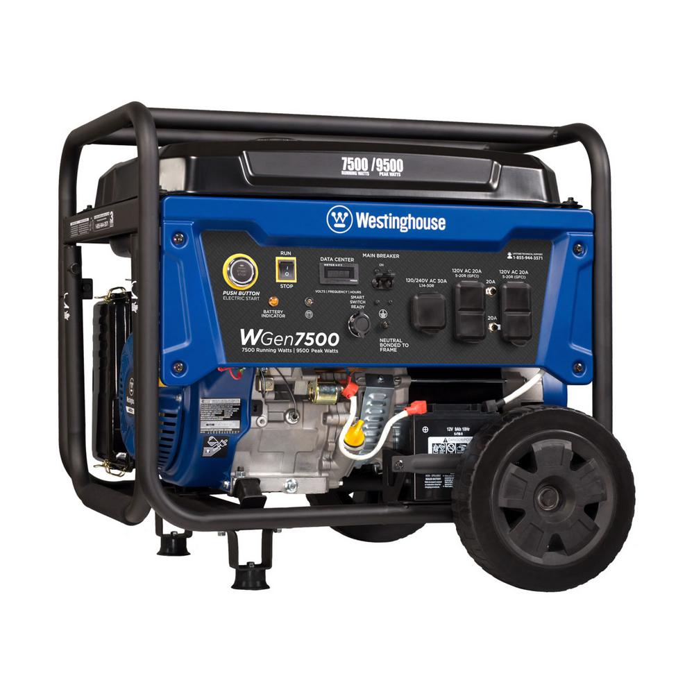 Westinghouse 7,500-Watt Gasoline Powered Wireless Remote Start Portable... by Westinghouse