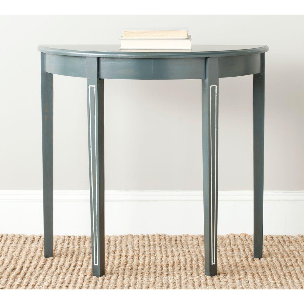 Safavieh Jethro Steel Teal Console Table AMH6622B The Home Depot   Steel Teal Safavieh Console Tables Amh6622b 64 300 