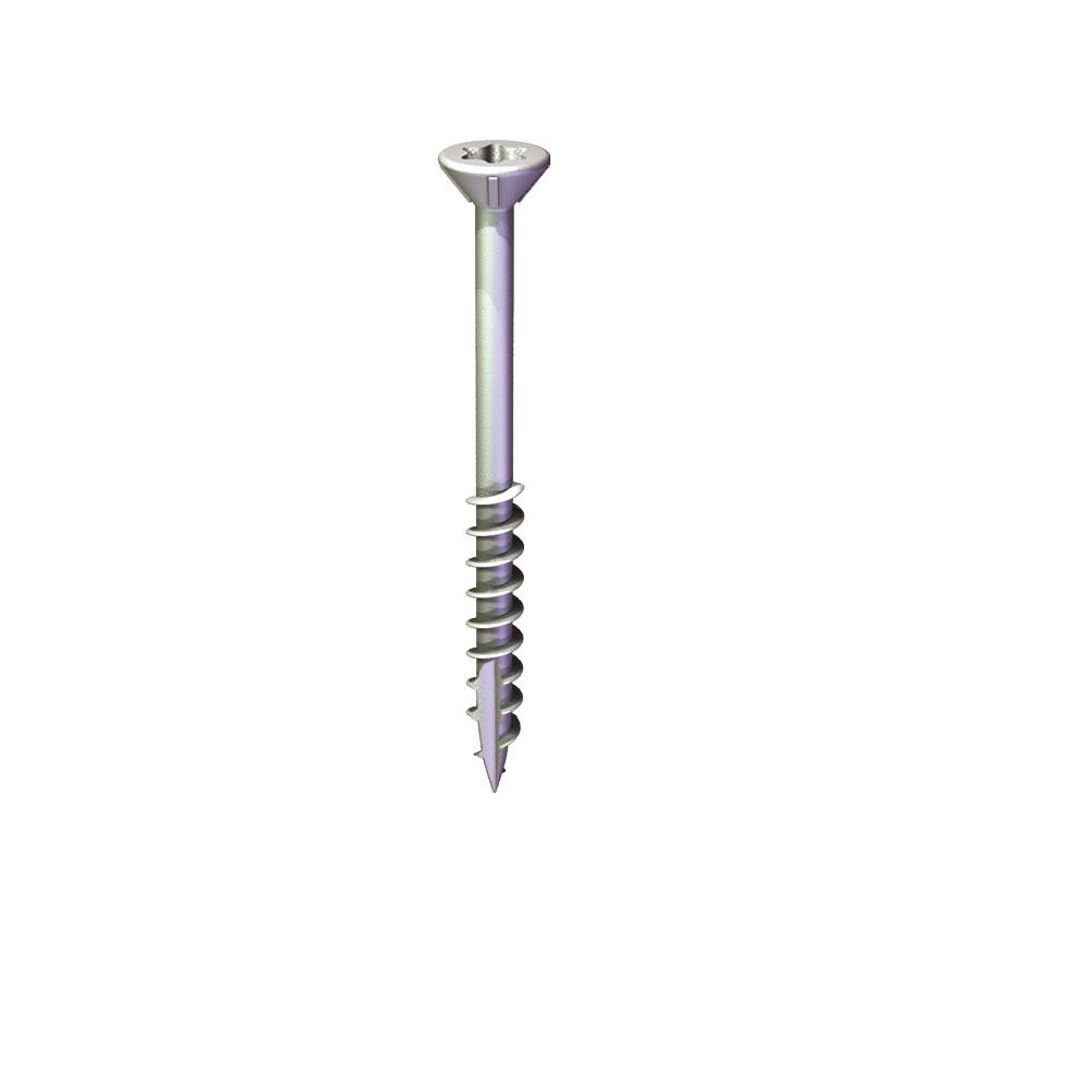 Grabber #8 x 2 in. Stainless Steel Star Drive Flat-Head Wood Deck Screw Stainless Steel Deck Screws Home Depot