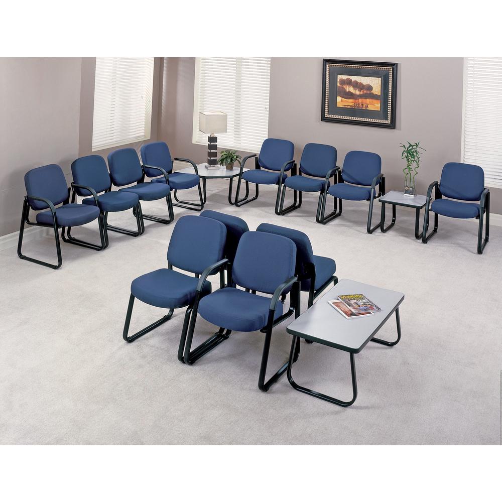 Ofm Core Collection Navy Fabric Armless Guest And Reception Chair