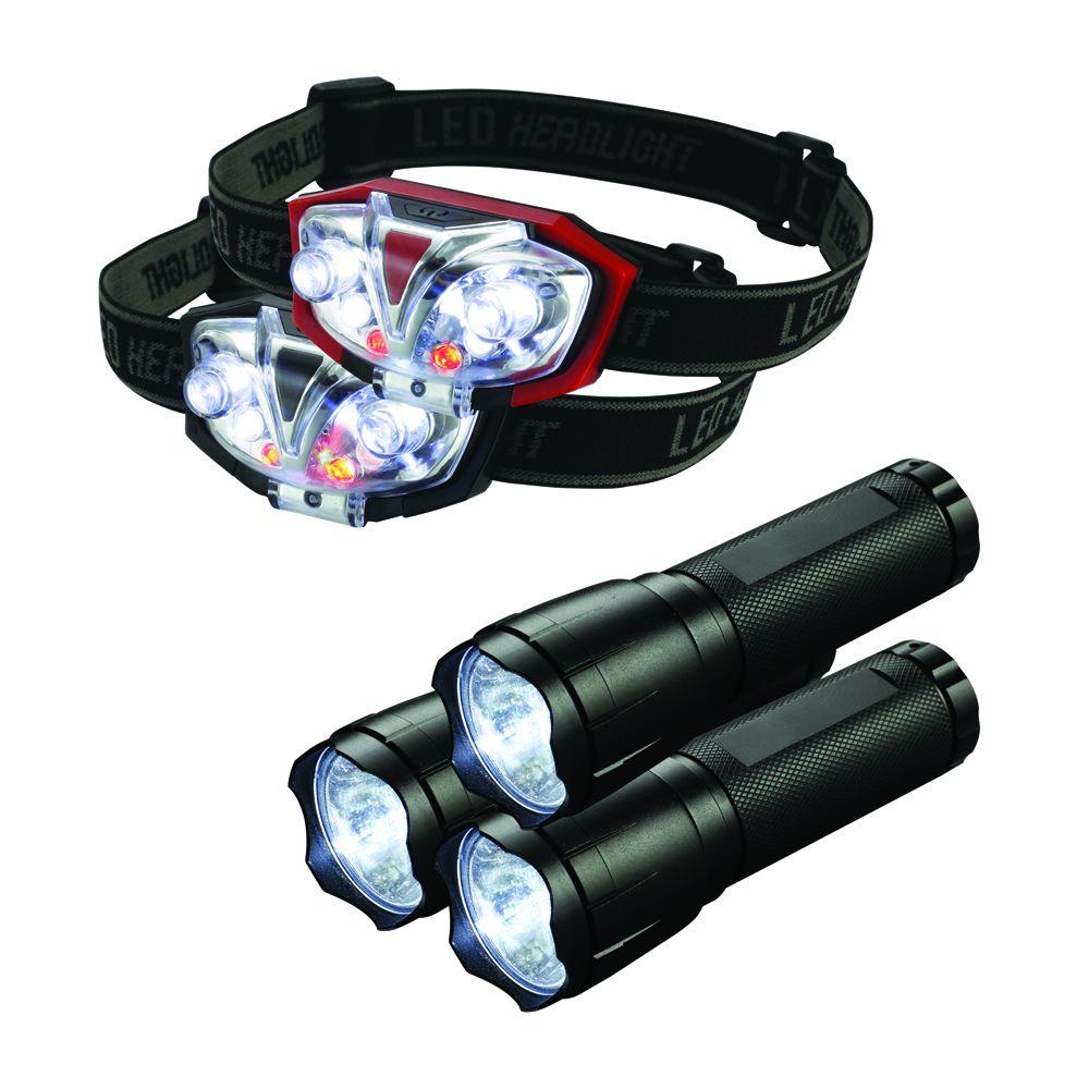 Defiant 1Watt LED Flashlights and Headlamps (5Pack)HD11OTB47 The