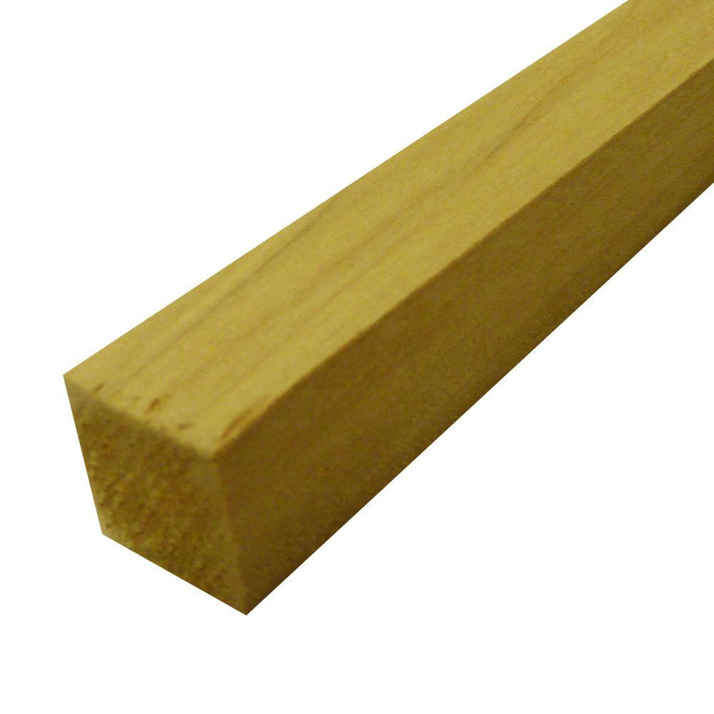 Hardwood Squares 3/4 in. x 2 ft.; Actual 0.75 in. x 0.75 in