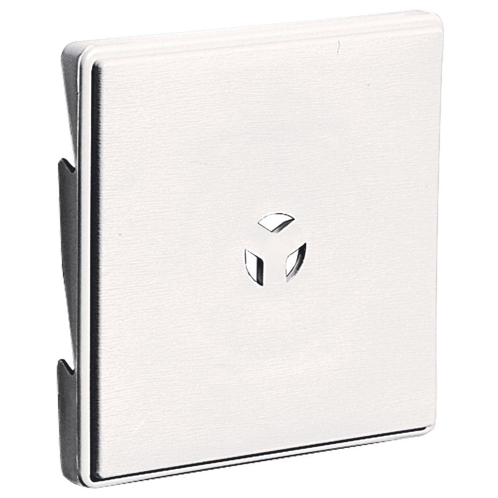 Builders Edge 6 625 In X 117 Bright White Triple 3 Surface Light Mounting Block