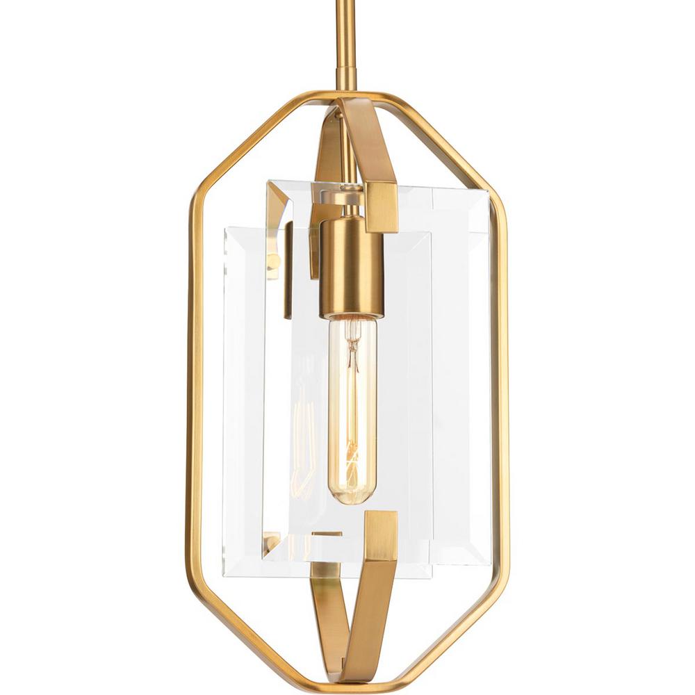 Progress Lighting Cahill Collection 1-Light Brushed Bronze Pendant