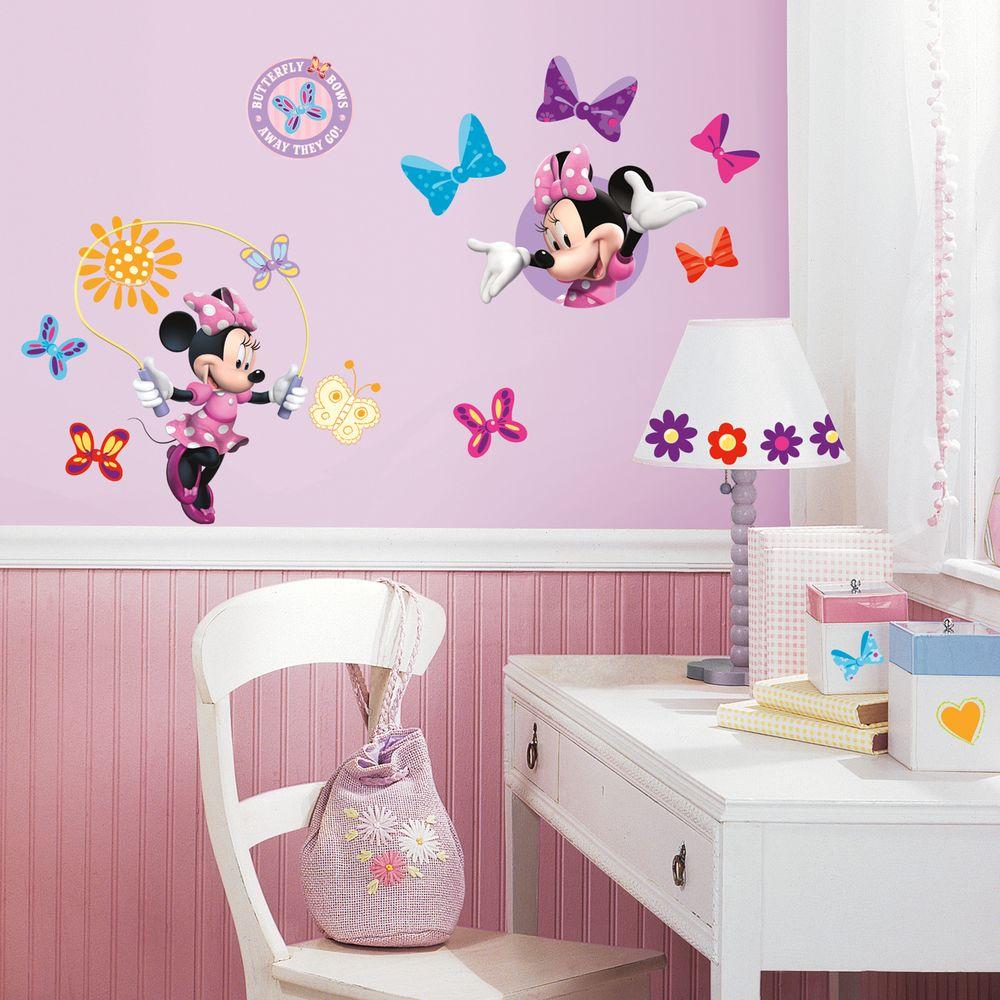 Featured image of post Mickey And Minnie Mouse Wall Stickers Disney minnie mouse wall decal