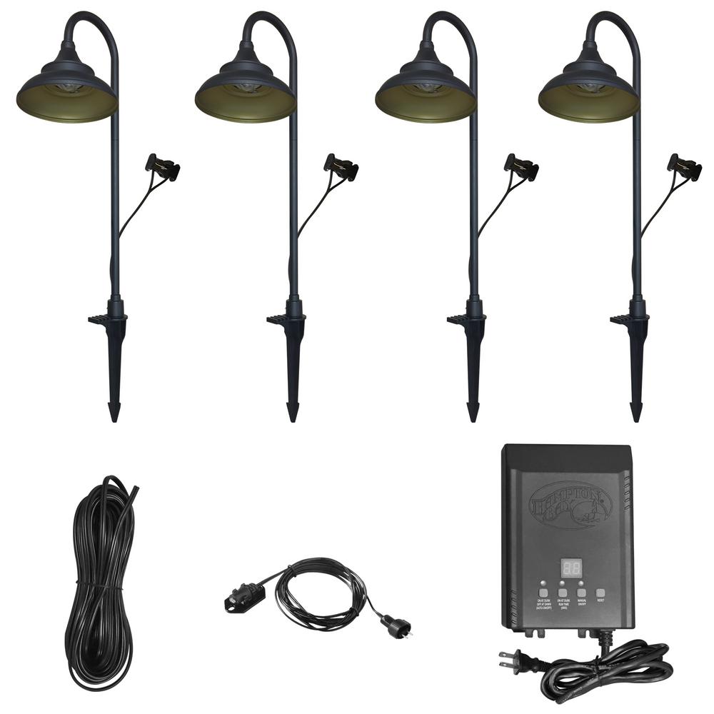 Water Resistant Pick Up Today Transformer Landscape Lighting 30 Watt Black Outdoor Integrated Led Landscape Path Light Kit