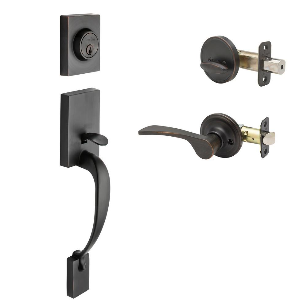 Copper Creek Craftsman Tuscan Bronze Door Handleset With Right