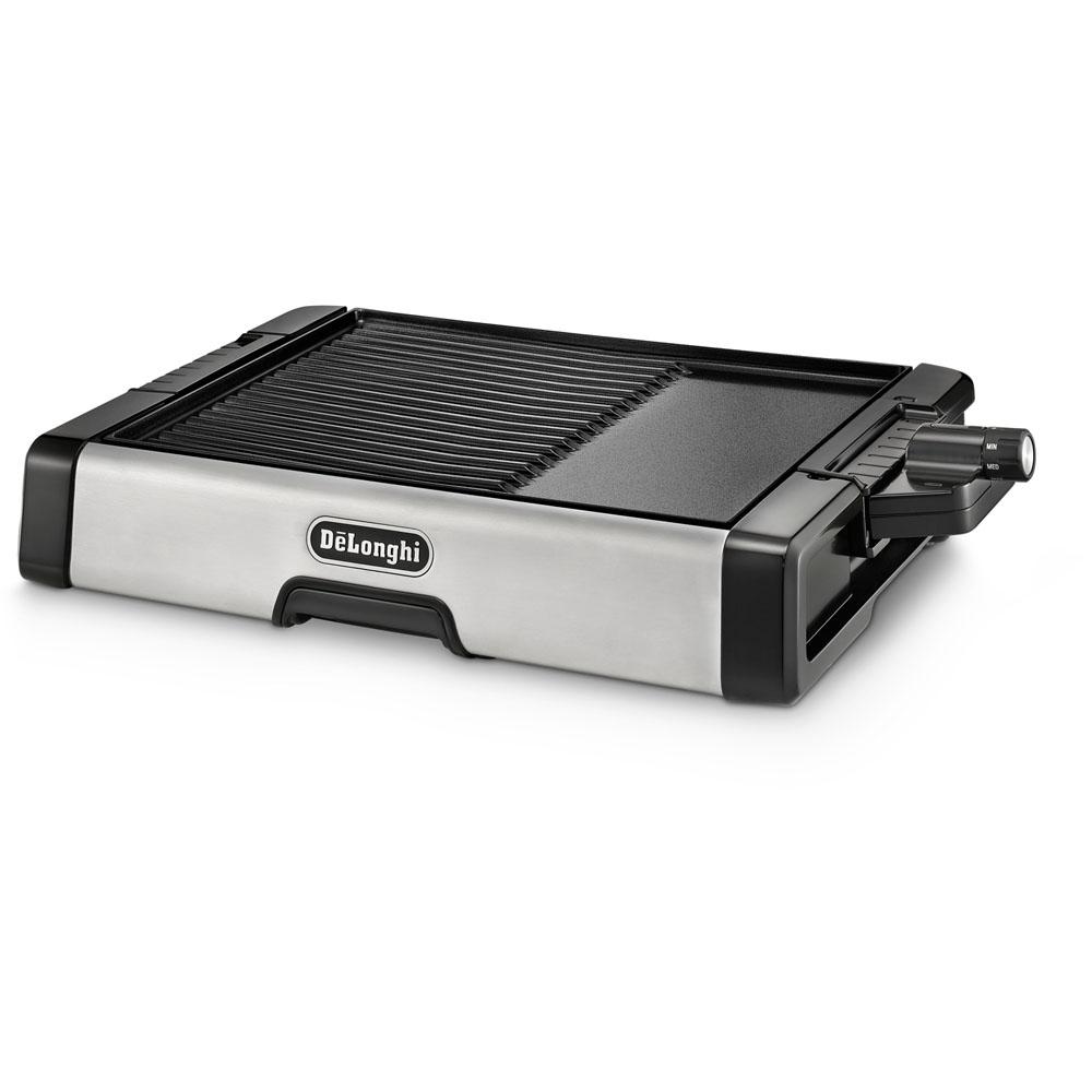 DeLonghi 2in1 Ceramic Coated Indoor Grill BG500C The Home Depot