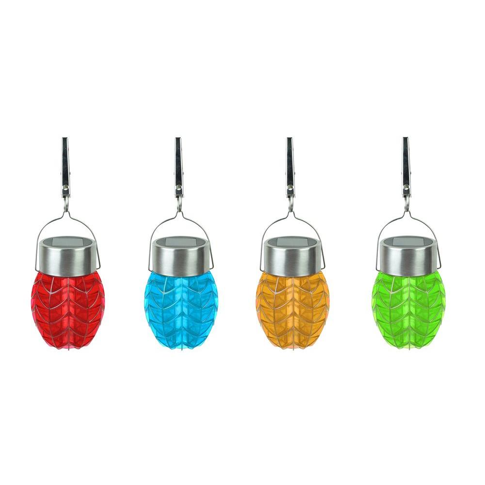 Umbrella Lights Outdoor Specialty Lighting Solar Powered Integrated Led Red Green Blue And Orange Umbrella Party Lights
