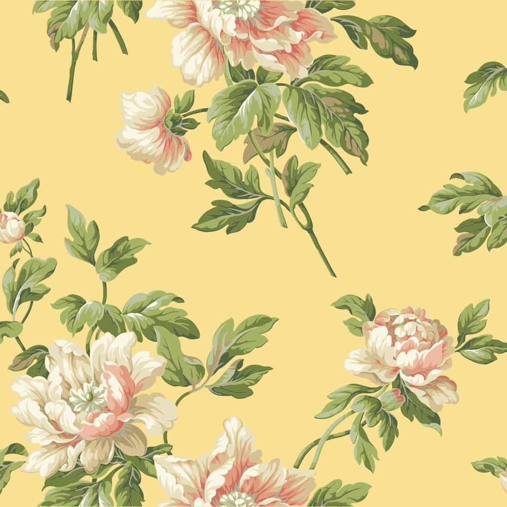 York Wallcoverings Casabella II Document Floral Wallpaper-BA4614 - The