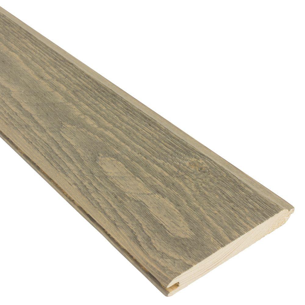 Ghost Wood 6 in. x 144 in. Wood Silver City Shiplap Siding