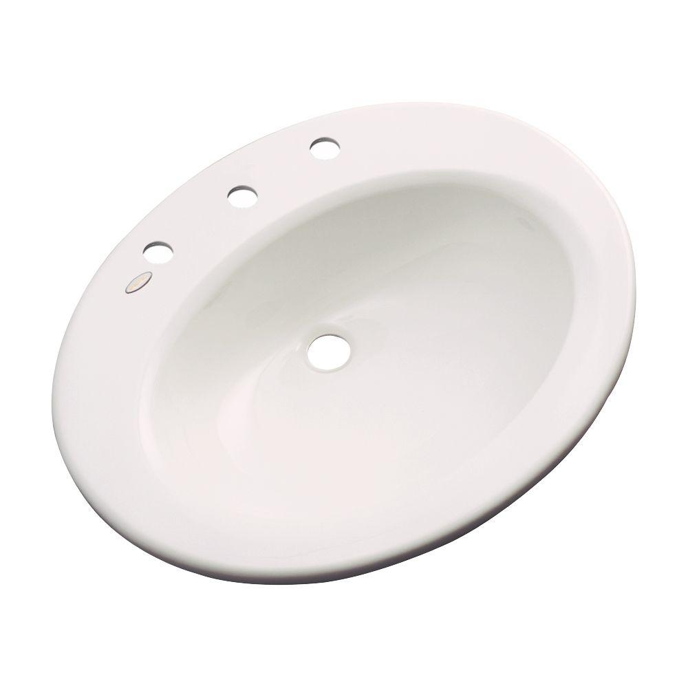 Thermocast Tierra DropIn Bathroom Sink in Bone85801 The Home Depot